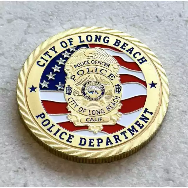 City Of Long Beach, Calif. Police Dept Challenge Coin