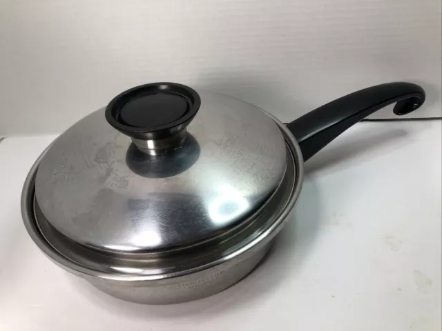 COOK O MATIC 18-8 TRI PLY Stainless Steel Made in USA Lidded Sauce
