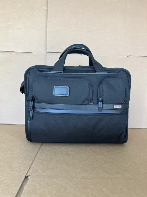 Tumi Alpha 3 Expandable Organizer Laptop Briefcase Large 2603141 Black