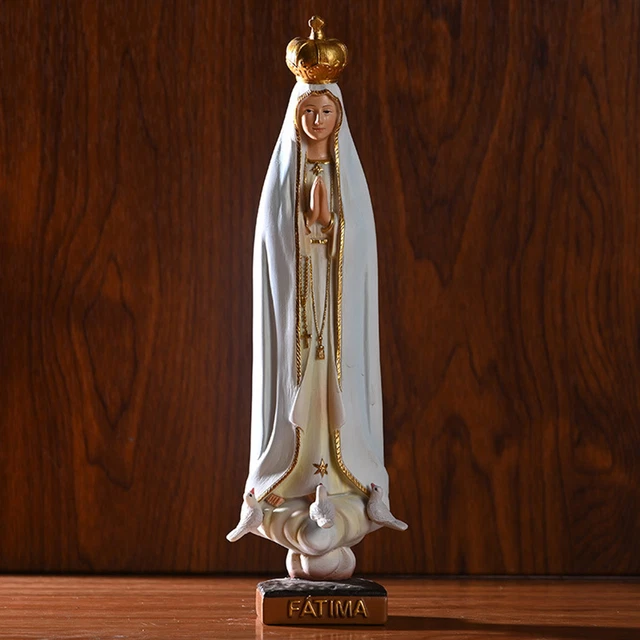 Lady Of Fatima Holy Figurine Hand-Painted Our Lady Of Fatima Statue Religious