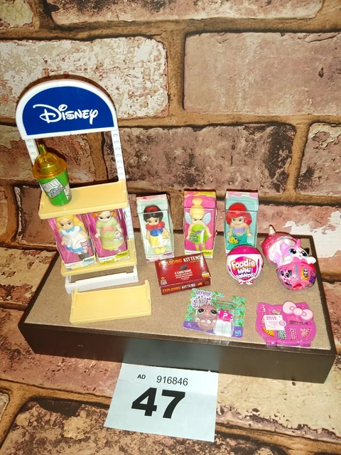 ZURU DISNEY SURPRISE toy mini brands bundle B47 stand, princess, frozen ...