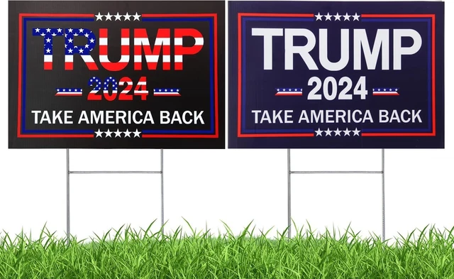 DONALD TRUMP JD Vance 2024 Yard Sign £25.76 - PicClick UK