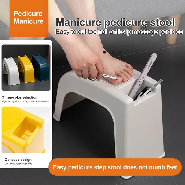 Taburete de ducha pequeños protuberancias fácil limpieza pedicura taburete creativo