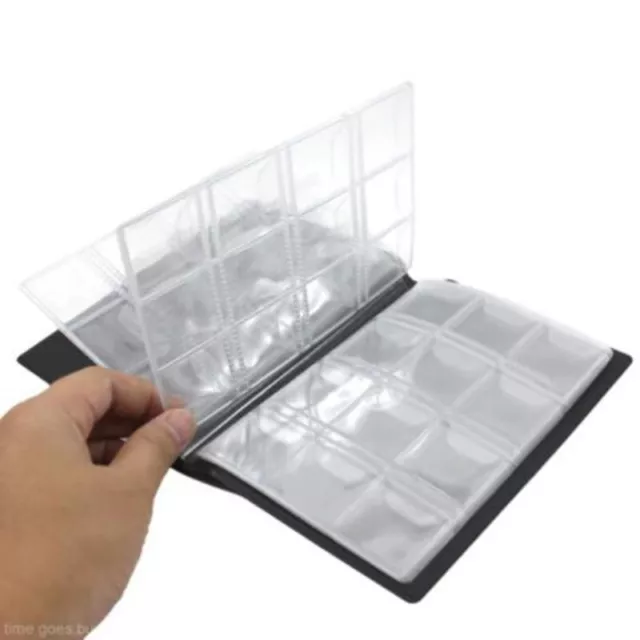 120-Slots Coin Penny Collecting Holder Pockets Storage Album Book Storage Tool