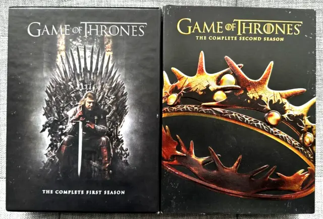 Game Of Thrones: Seasons 1 and 2 (DVD, 2014, 10-Disc Set)