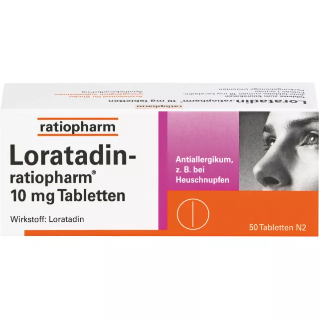 Loratadin-ratiopharm 10 mg Tabletten bei Allergien, 50 St. Tabletten 142906