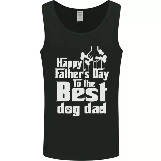 Fathers Day Best Dog Dad Funny Mens Vest Tank Top