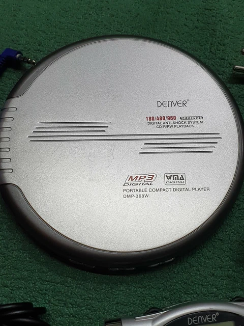Denver DMP-368W Discman Tragbarer  CD-Player MP3 Anti-Shock 2