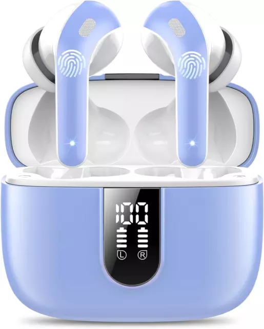 Ear Buds Wireless Earbuds, 50Hrs Playtime Bluetooth Earphones, Bluetooth Headpho