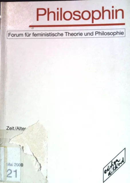 Die Philosophin : Forum für feministische Theorie und Philosophie; 11. Jahrgang,