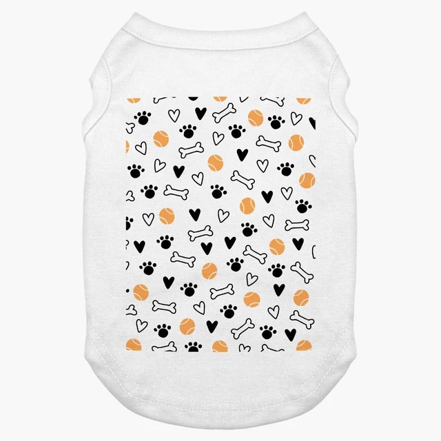 Dog Pattern Pet Tank - Paws Dog Tank - Bones Dog Apparel