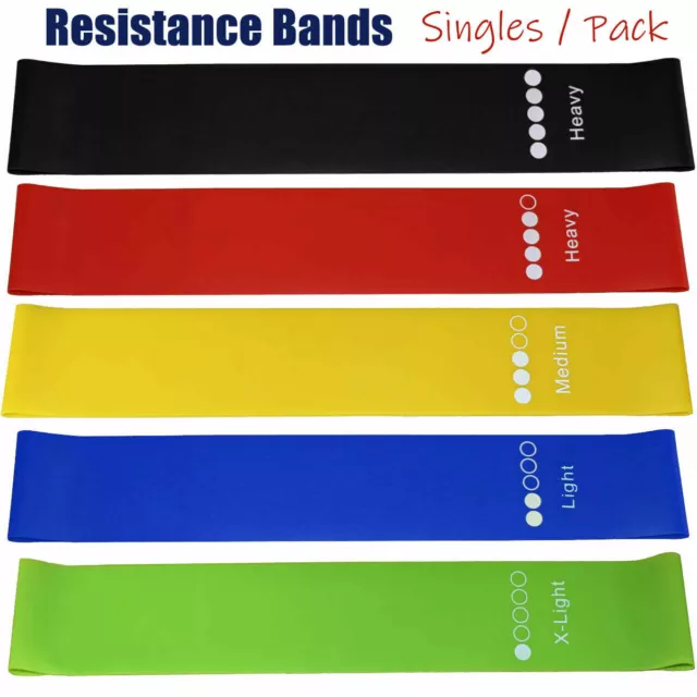 Latex Resistance Loop Booty Sports Bands for Home Fitness Exercise Yoga Singles