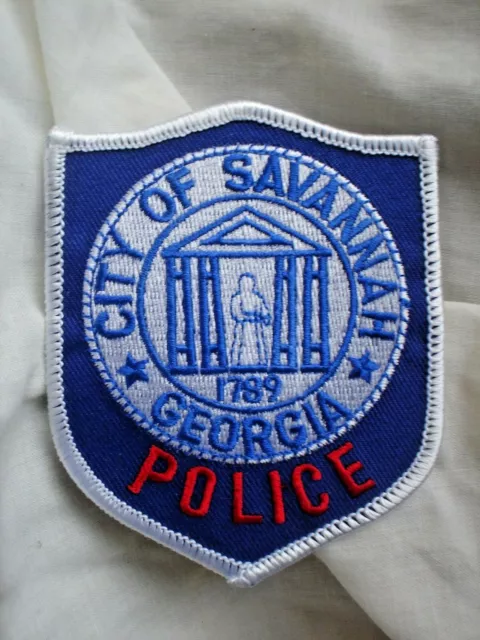 F1 One Sew On  Cloth Patch Approx 10 Cm City Of Savannah Georgia Usa  America