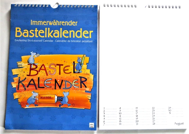 BASTELKALENDER IMMERW&Auml;HRENDER FOTO Kalender A4 zum selbst gestalten