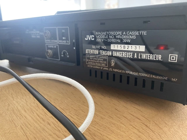 Magnétoscope vhs pal secam JVC HR-D650MS telecommande notice cassette video 3