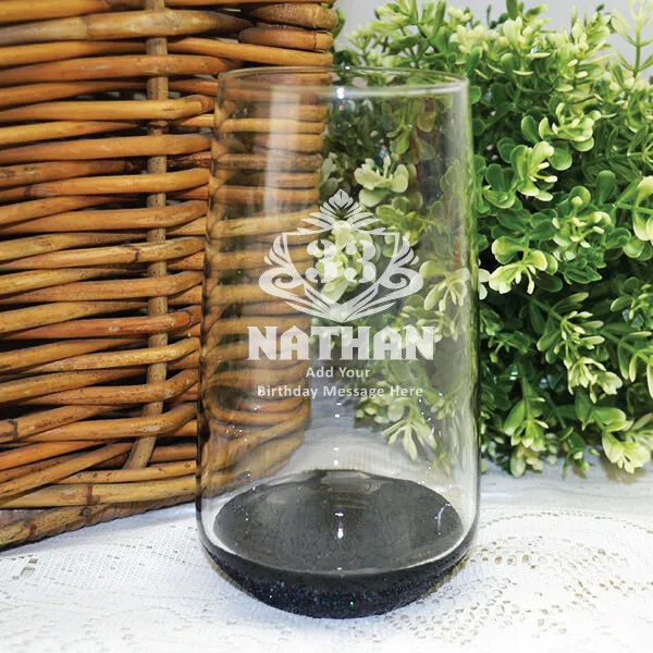 Birthday Engraved Personalised Glass Tumbler (M) |18th, 21st, 40th, 50th, 60th