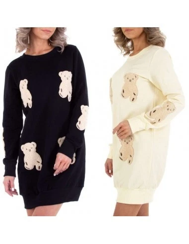 Maglione lungo da donna vestito corto inverno abito maniche lunghe maglioncino