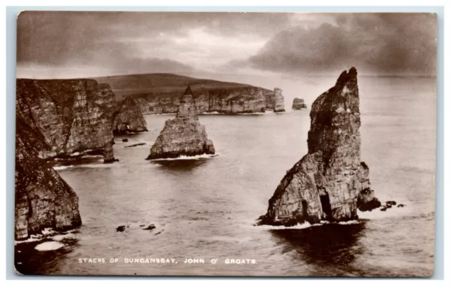 Postcard John O Groats Stacks of Duncansby Scotland