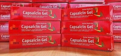 6 tubos de capsaicina gel caliente dolor muscular artritis osteoartritis pimiento