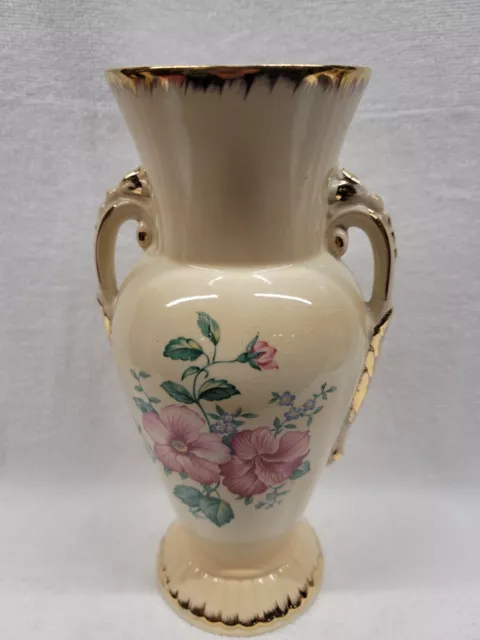 10" Spaulding Juarine Decal Vase By Royal Copley, Royal Windsor, Spaulding