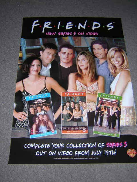 Original Promotional Poster - Friends - Series 5 - Video Release