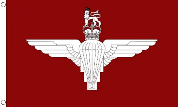 Cortina ataúd bandera militar regimiento de paracaidistas con envío rápido