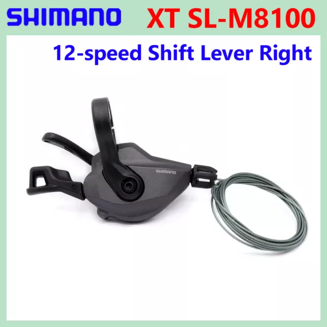 New SHIMANO DEORE XT SL M8100 Shifter Lever Right 12 Speed MTB Bike Clamp Band