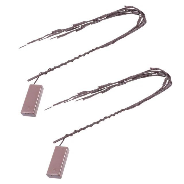 2 piezas ramificadas 20 luces LED luces de árbol para decoración navideña o