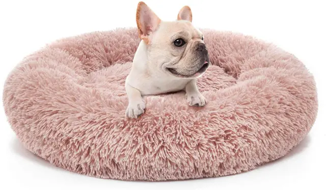 MIXJOY Orthopedic Dog Bed Comfortable Donut Cuddler Round Dog Bed Ultra Soft Was 12