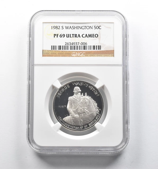 PF69 UCAM 1982-S George Washington Commemorative Half Dollar NGC *695