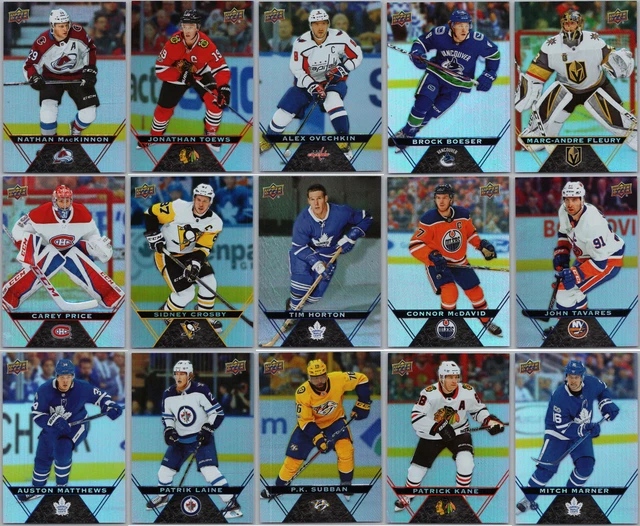 2018-19 UD TIM HORTONS COMPLETE 100 CARD BASE SET + CL + GDA McDavid Crosby