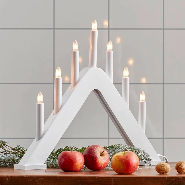 "Jarve" candelabro madera incl. bombilla candelabro 7 llamas 'Jarve'