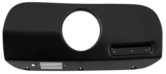 1969-70 Ford Mustang; Dash Trim Panel; Black; RH; With Optional Clock Hole