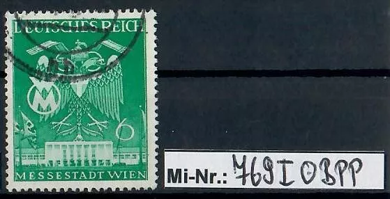 Deutsches Reich Mi-Nr.: 769 Plattenfehler I gestempelt geprüft Schlegel.BPP
