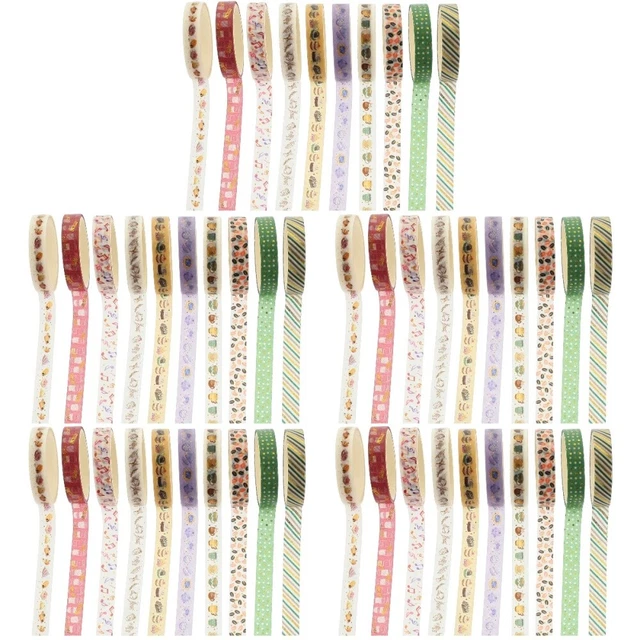 50 Rolls Japanese Masking Tape Hot Stamping Washi Tape Crafting Tape Paper Tape