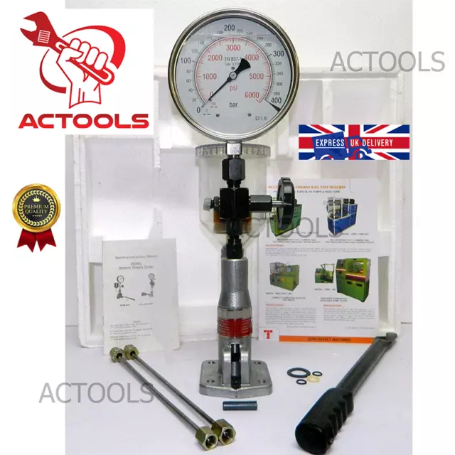 Diesel Injector Nozzle Pop Tester, Genuine 'AG Precision' 400 Bar Dual Scale UK