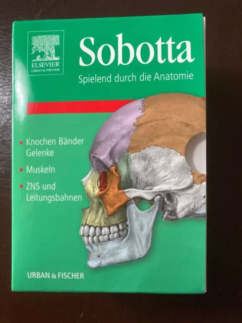 Sobotta Lernkarten - Spielend durch die Anatomie ISBN 3-437-42537-4 (1-3)