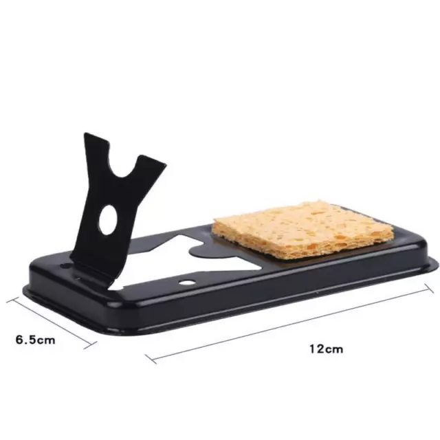 Electric Soldering Iron Stand Holder with Welding Cleaning Sponge Pad Porta^-^ 3