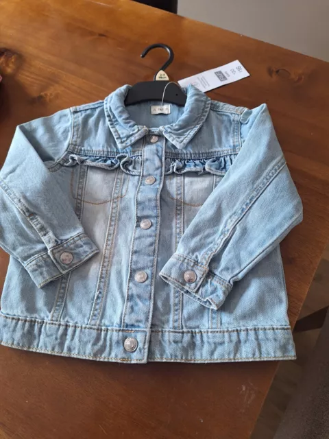 Giacca Denim Bambina F&F Nuovissima Età 2-3 Anni