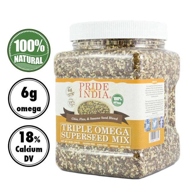 Triple Omega Superseed Mix - Barattolo Superfood Lino Chia e Sesamo