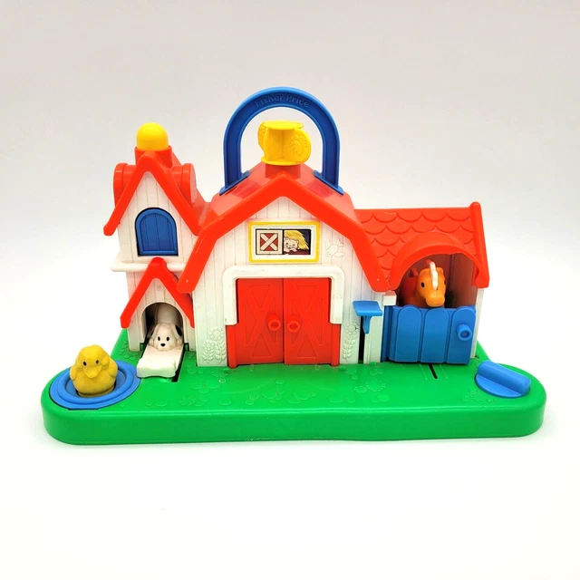 FISHER PRICE BARN Animal Sounds Farm Activity Center #1005 Vintage 1987