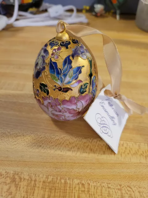 NYCO Egg Enameled Ornament with Tag