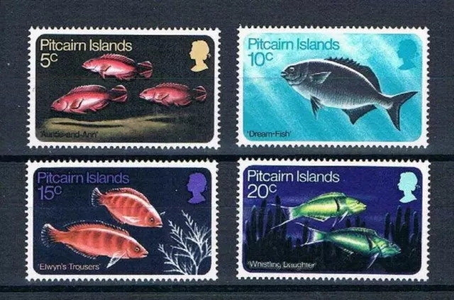 Pitcairn Is - 1970 Indigenous "FISH of Islands" - SC 114-117 [SG 111-114] MNH E1