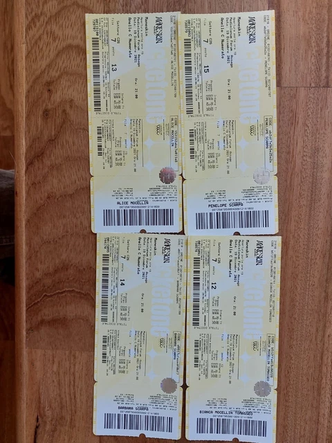 maneskin biglietti 6 aprile 2023 forum assago anello C fila 7 posti 12/13/14/15