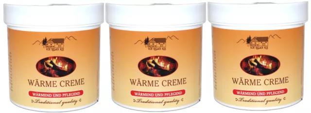 PULLACH HOF Wärmecreme wärmend und pflegend, 3x 250ml