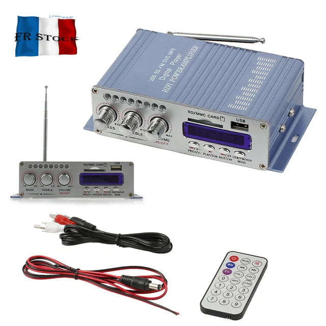 12V Mini Hi-Fi Stéréo Amplificateur Audio Amplificateur FM MP3 iPod Voiture