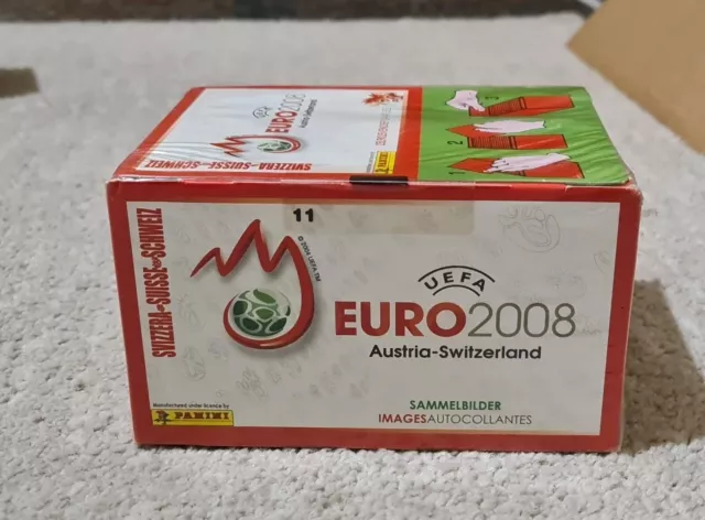 BOX  Panini UEFA EURO 2008 EDIZIONE SVIZZERA 100 BUSTINE sealed abbastanza raro