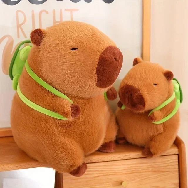 Capybara Plüschtier Mit Rucksack – Ca. 25 Cm, Superweich, Süßes Kuscheltier Für Kinder & Sammler