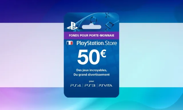 Carte Psn 50€ Playstation Network PSP / PS3/ PS4/PS5 FR