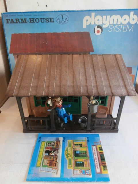 playmobil-3427-far-west-farm-house-vintage-1976-complet-boite